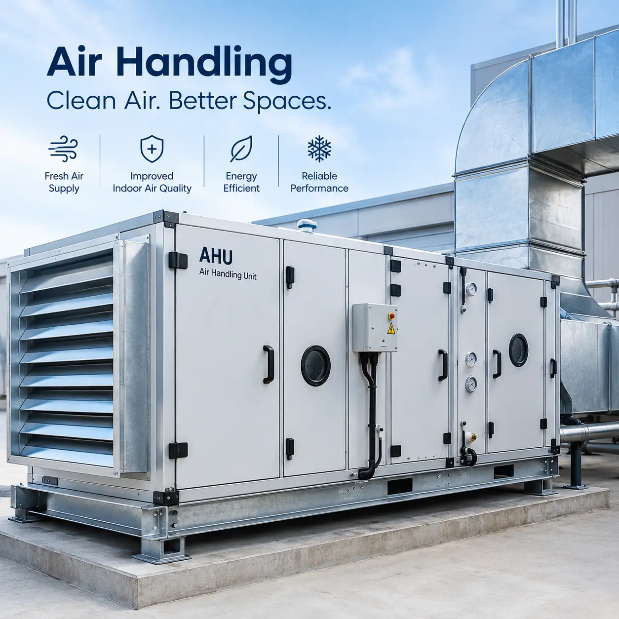 Commercial air handling unit AHU HVAC system