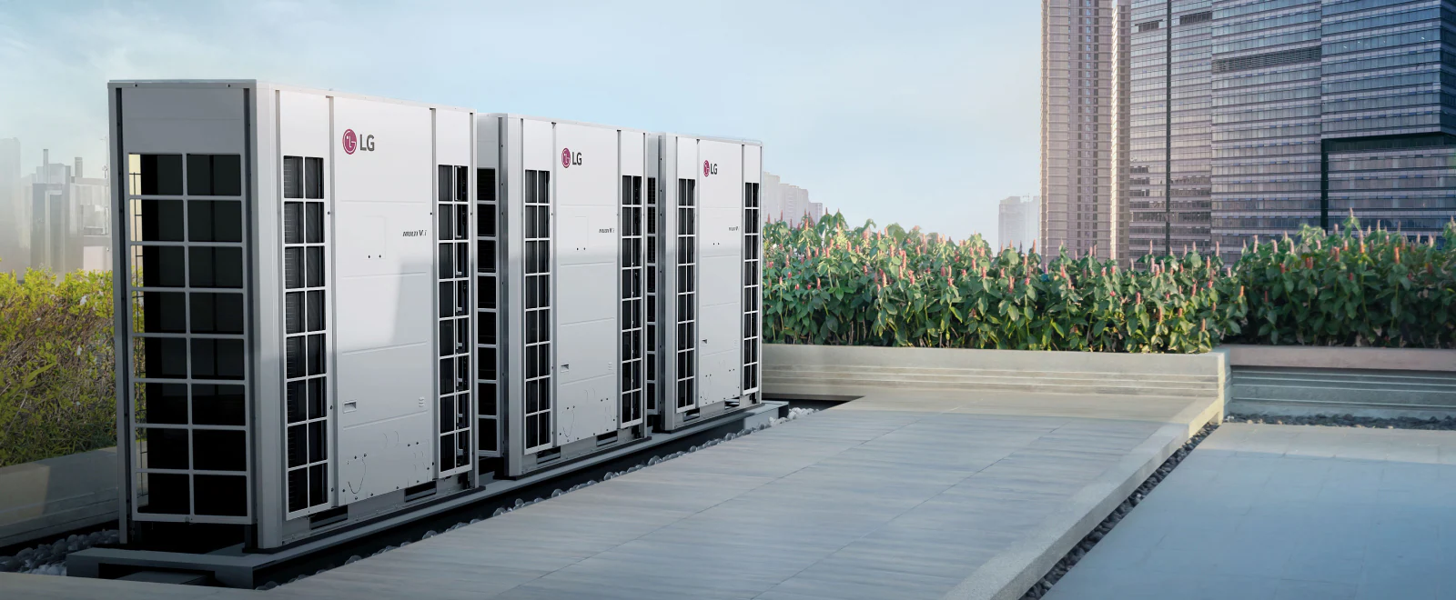 VRF air conditioning outdoor units for commercial HVAC systems